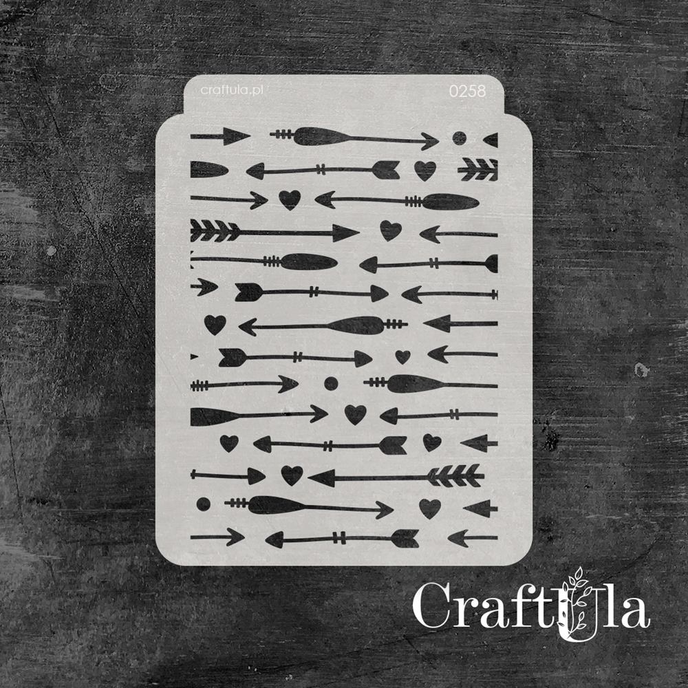 Stencil 0258, 15x20 cm x 0,35 mm, semi-translucent