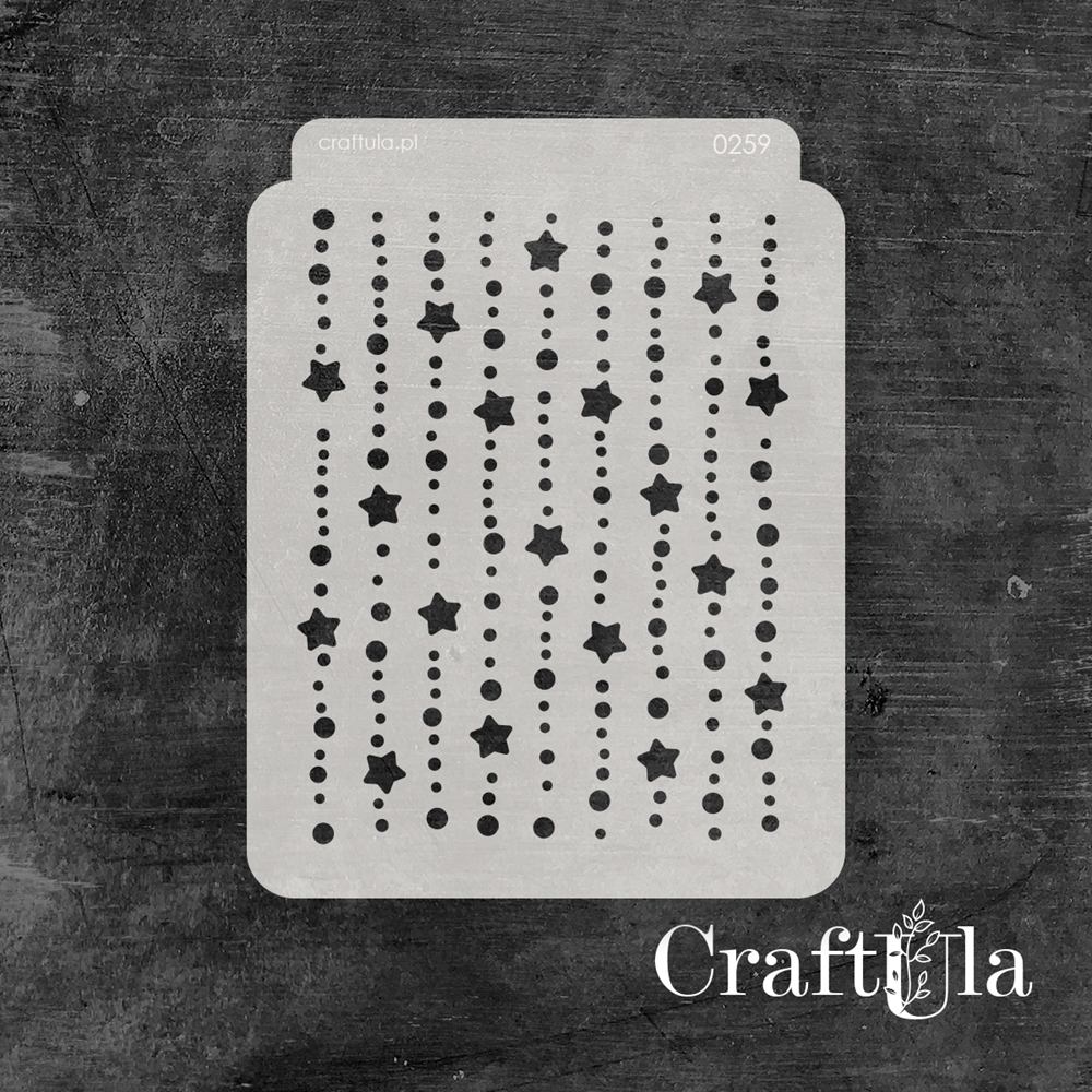 Stencil 0259, 15x20 cm x 0,35 mm, semi-translucent