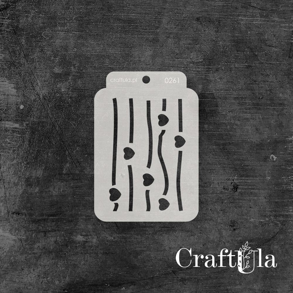 Stencil ATC 261, 8x11,5 cm x 0,35 mm, semi-translucent