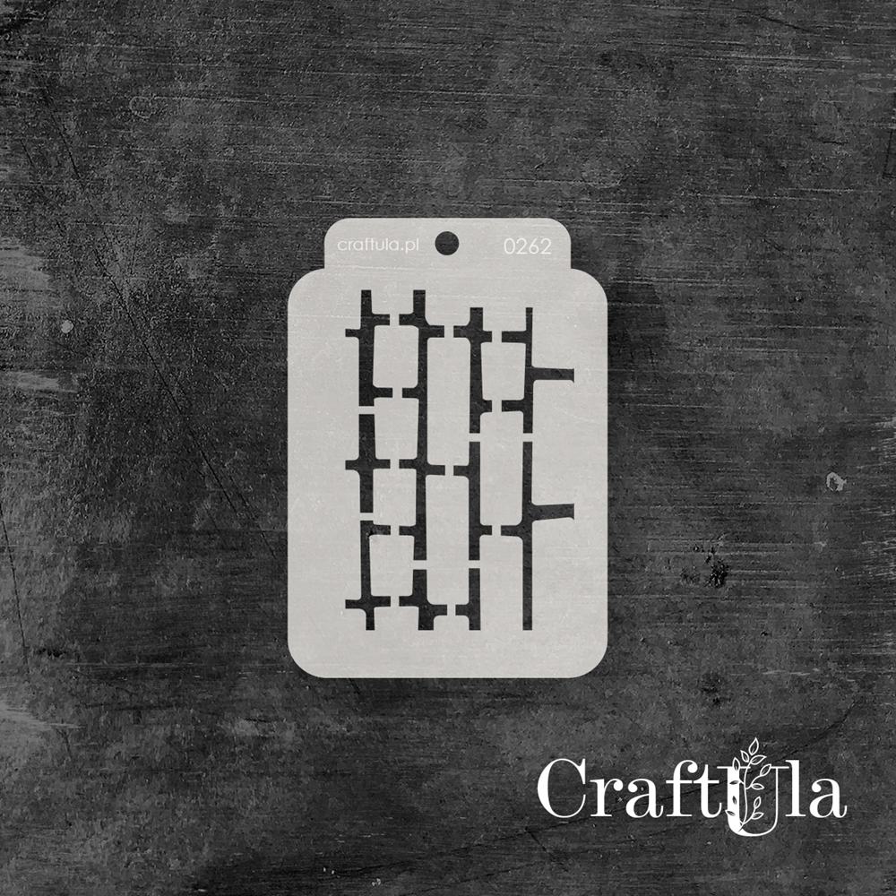 Stencil ATC 262, 8x11,5 cm x 0,35 mm, semi-translucent