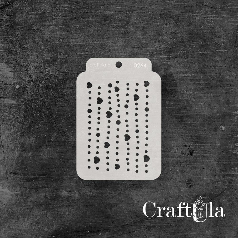 Stencil ATC 264, 8x11,5 cm x 0,35 mm, semi-translucent