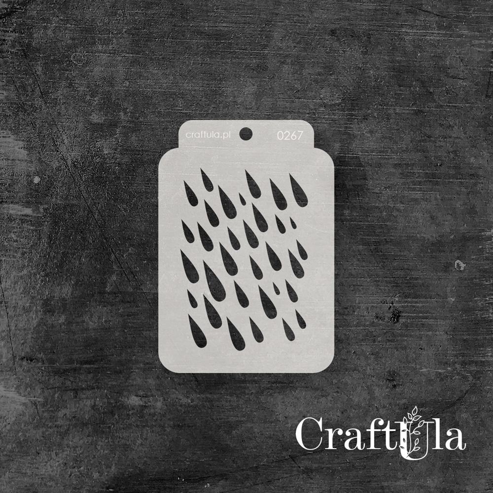 Stencil ATC 267, 8x11,5 cm x 0,35 mm, semi-translucent