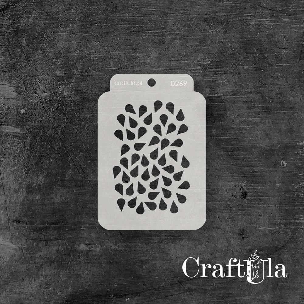 Stencil ATC 269, 8x11,5 cm x 0,35 mm, semi-translucent