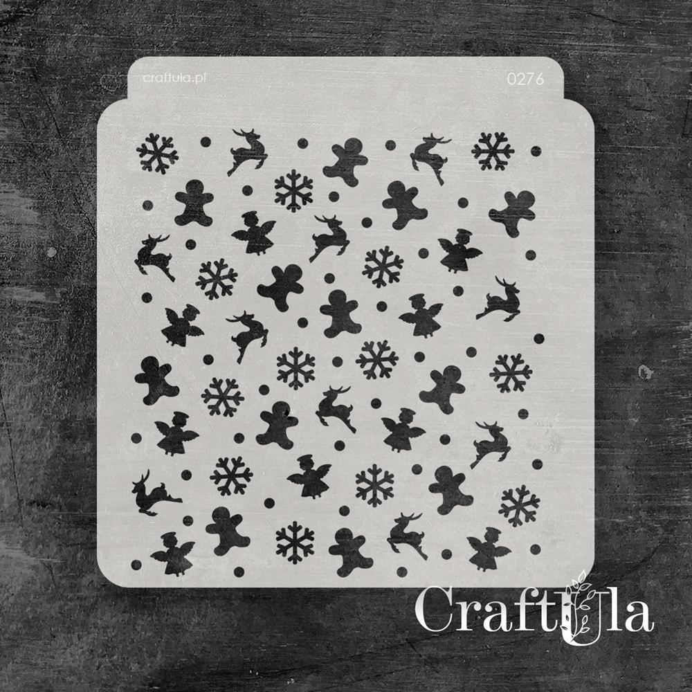 Stencil 0276, 15x16 cm x 0,35 mm, semi-translucent