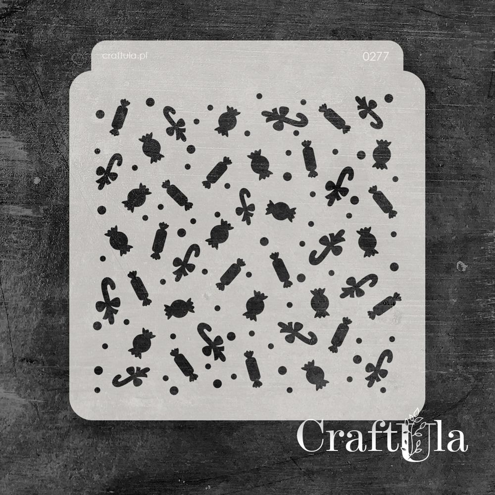 Stencil 0277, 15x16 cm x 0,35 mm, semi-translucent