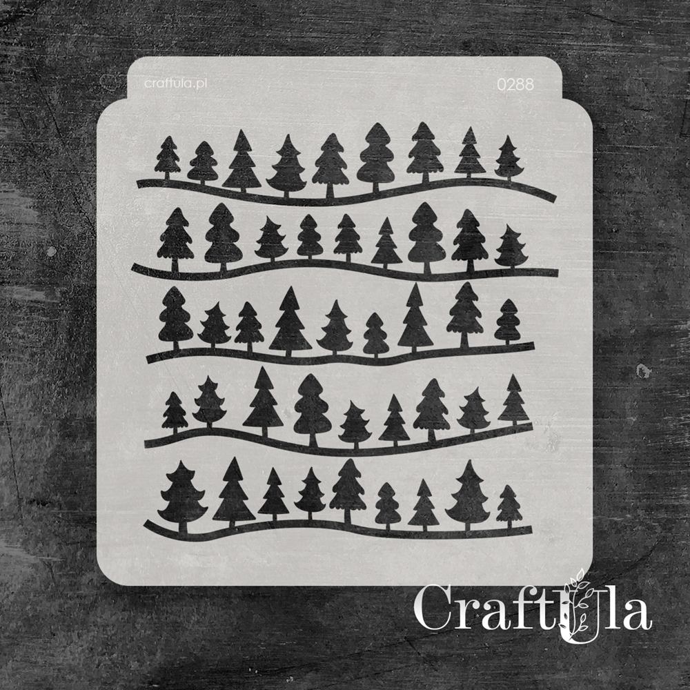 Stencil 0288, 15x16 cm x 0,35 mm, semi-translucent