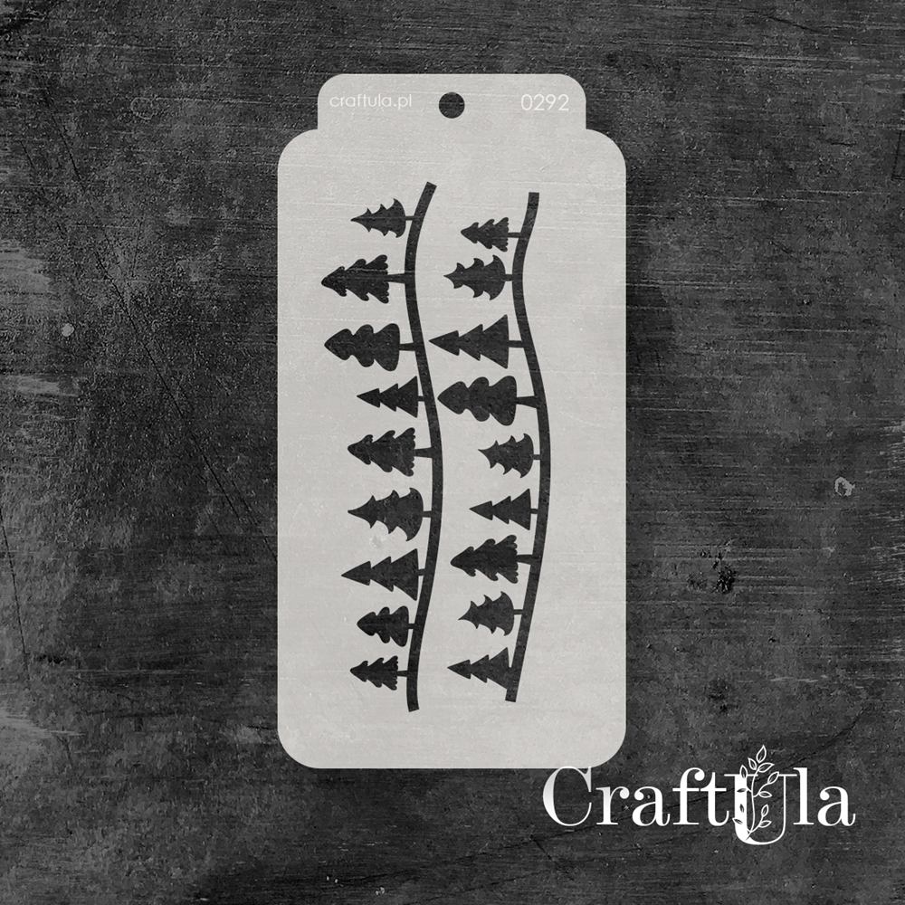 Stencil 0292, 8x16 cm x 0,35 mm, semi-translucent