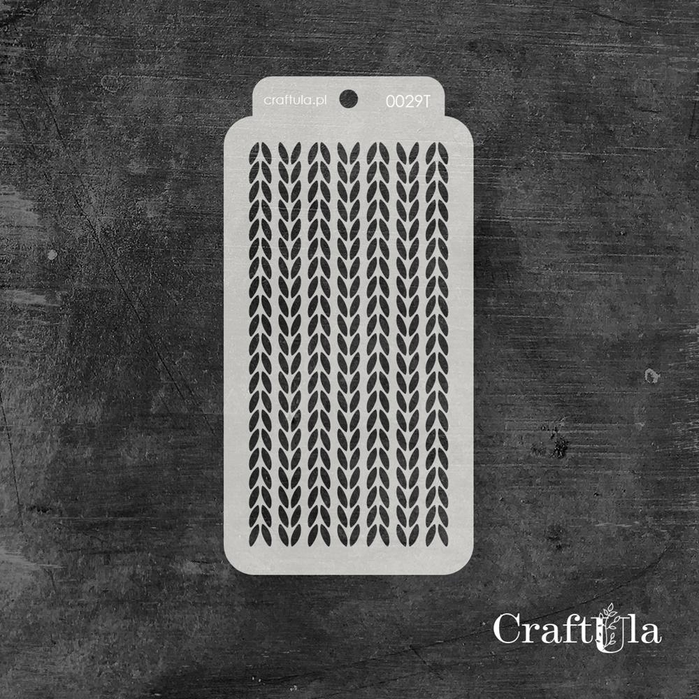 Stencil 029T – Dashes, 8x16 cm x 0,35 mm, semi-translucent