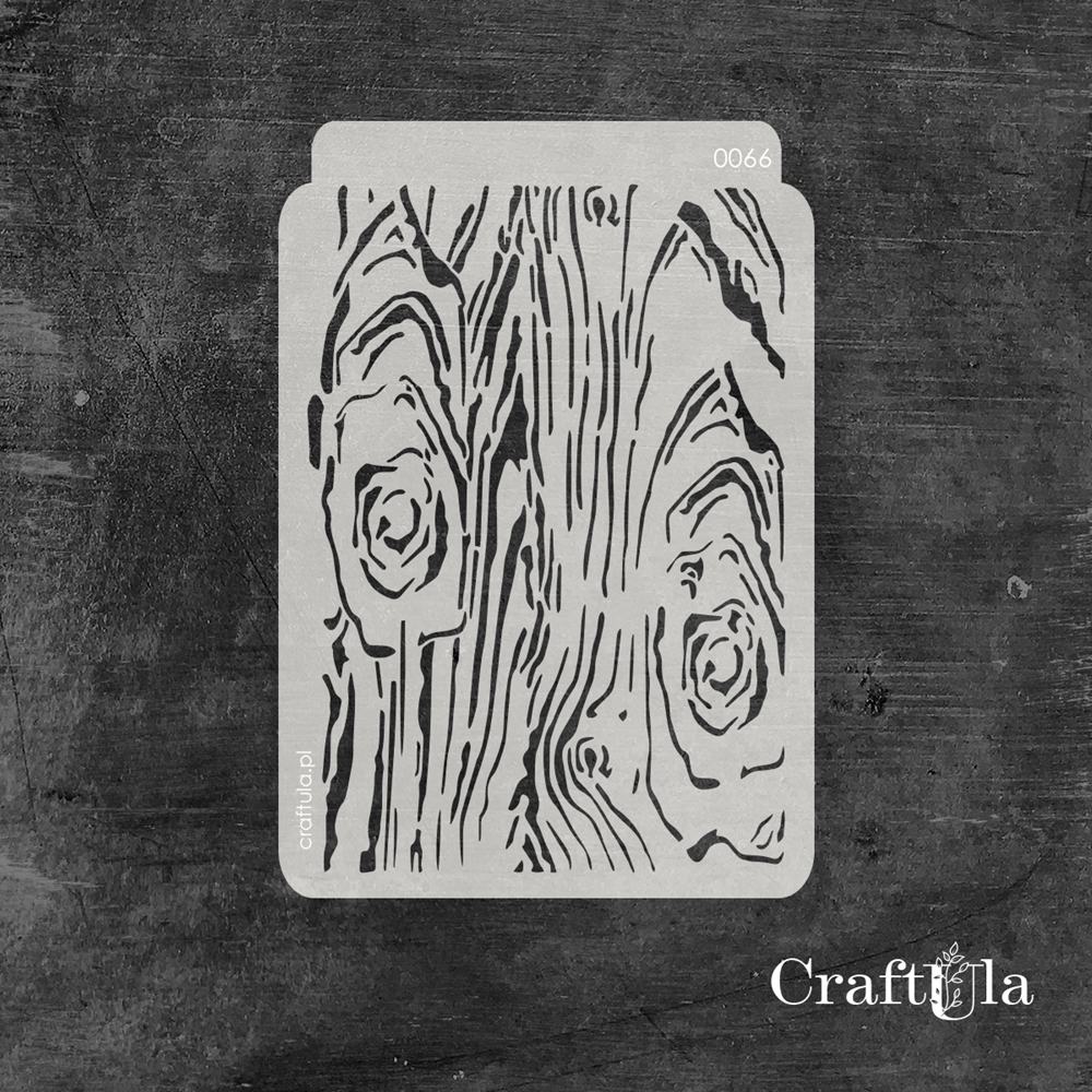 Stencil 066 – Wood Grain, 11x16 cm x 0,35 mm, semi-translucent