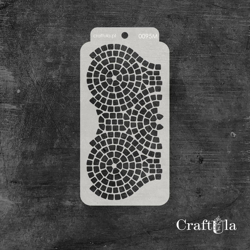 Stencil 095 – Paving Stones, 8x16 cm x 0,35 mm, semi-translucent