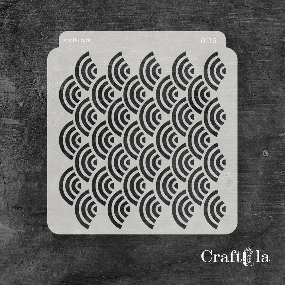 Stencil 115 – Rainbow, 15x16 cm x 0,35 mm, semi-translucent