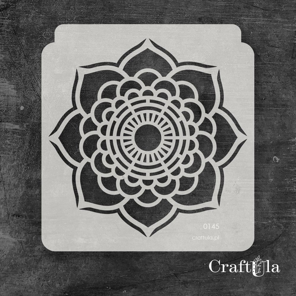 Stencil 145 – Napkin, 23x25 cm x 0,35 mm, semi-translucent