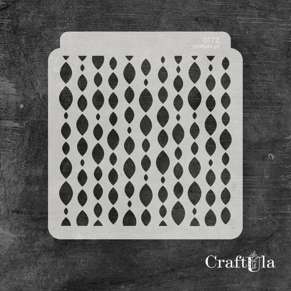 Stencil 172 – Oval, 15x16 cm x 0,35 mm, semi-translucent