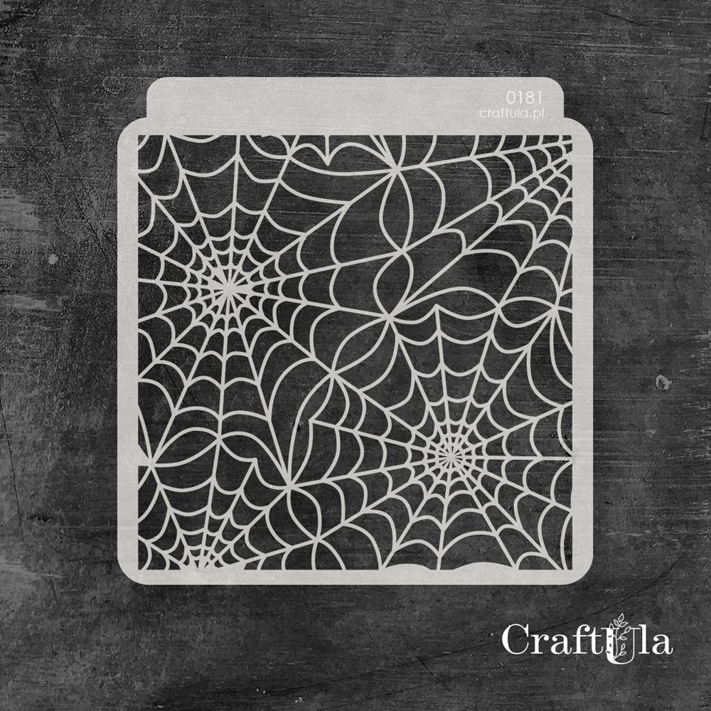 Stencil 181 – Spider’s Web, 15x16 cm x 0,35 mm, semi-translucent
