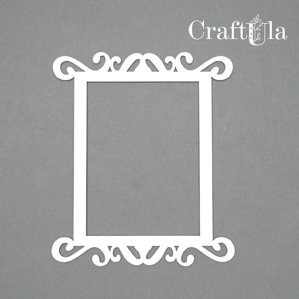 Set of Chipboard Frames 0013S (3 pcs, approx. 9x7,5x0,15cm)