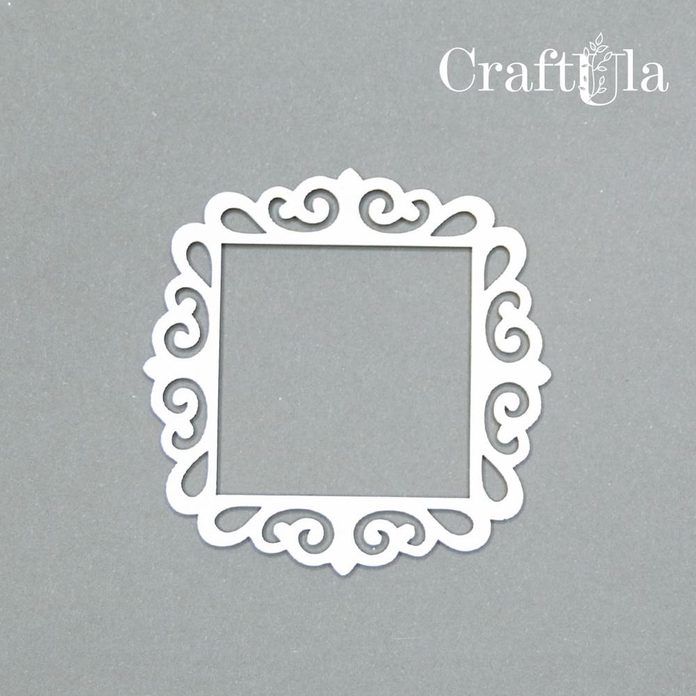 Set of Chipboard Frames 0025XS (4 pcs, approx. 6x6x0,15cm)
