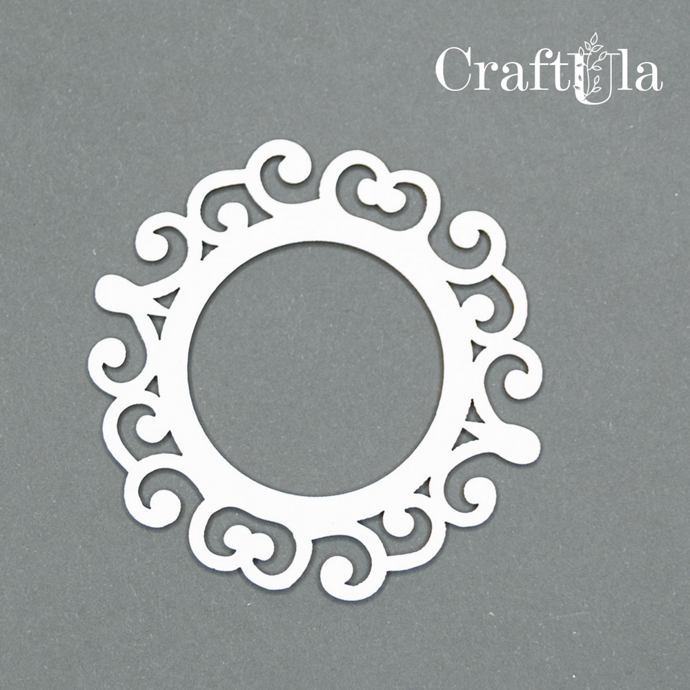Set of Chipboard Frames 0029XS (4 pcs, dia approx. 6cm x0,15cm)