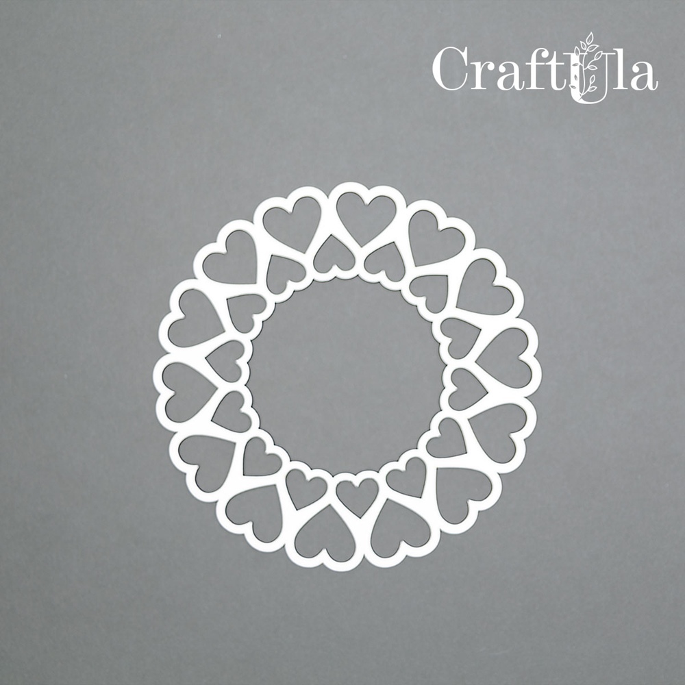 Chipboard Frame 0030L (dia approx. 14cm x0,15cm)