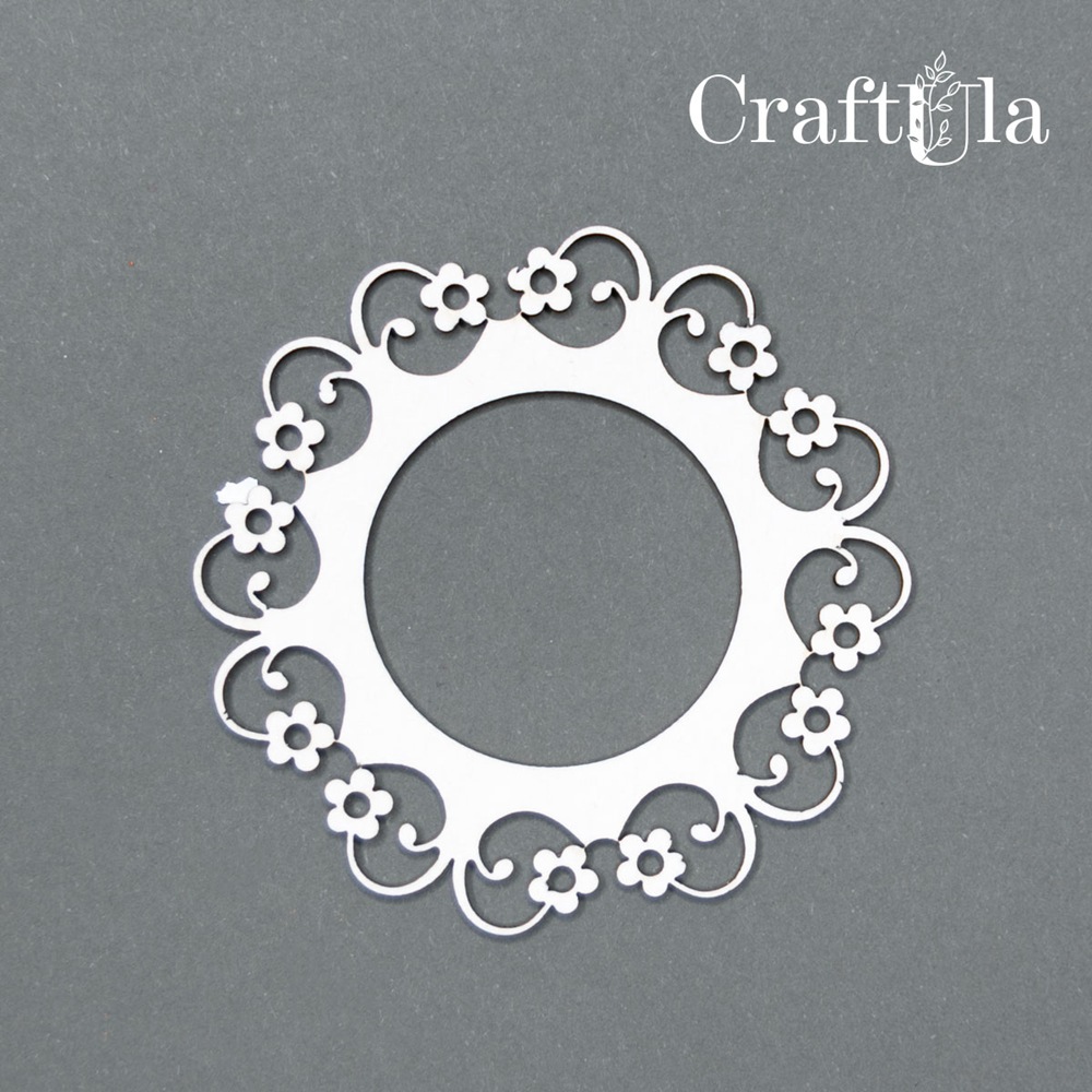 Set of Chipboard Frames 0031XS (4 pcs, dia approx. 6cm x0,15cm)