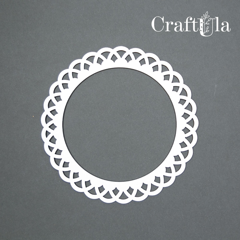 Chipboard Frame 0032L (dia approx. 14cm x0,15cm)