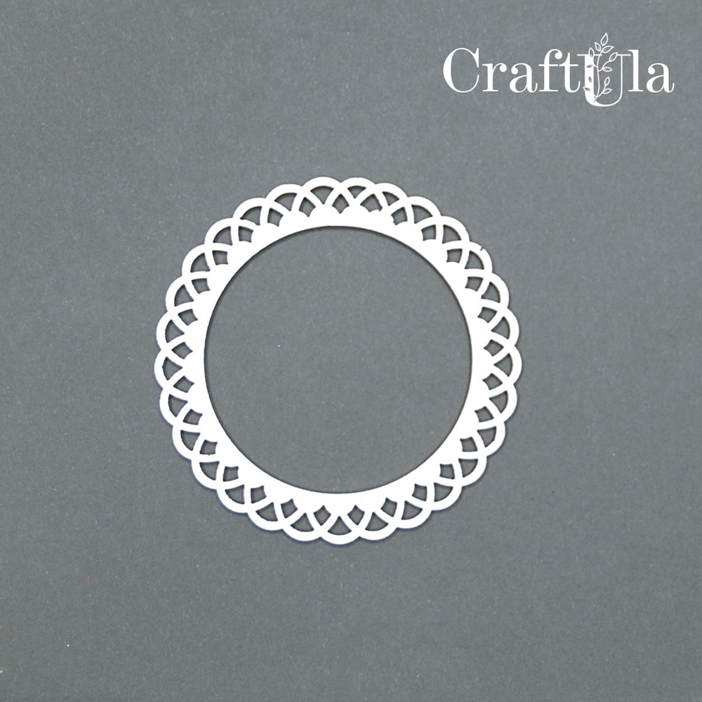 Set of Chipboard Frames 0032XS (4 pcs, dia approx. 6cm x0,15cm)