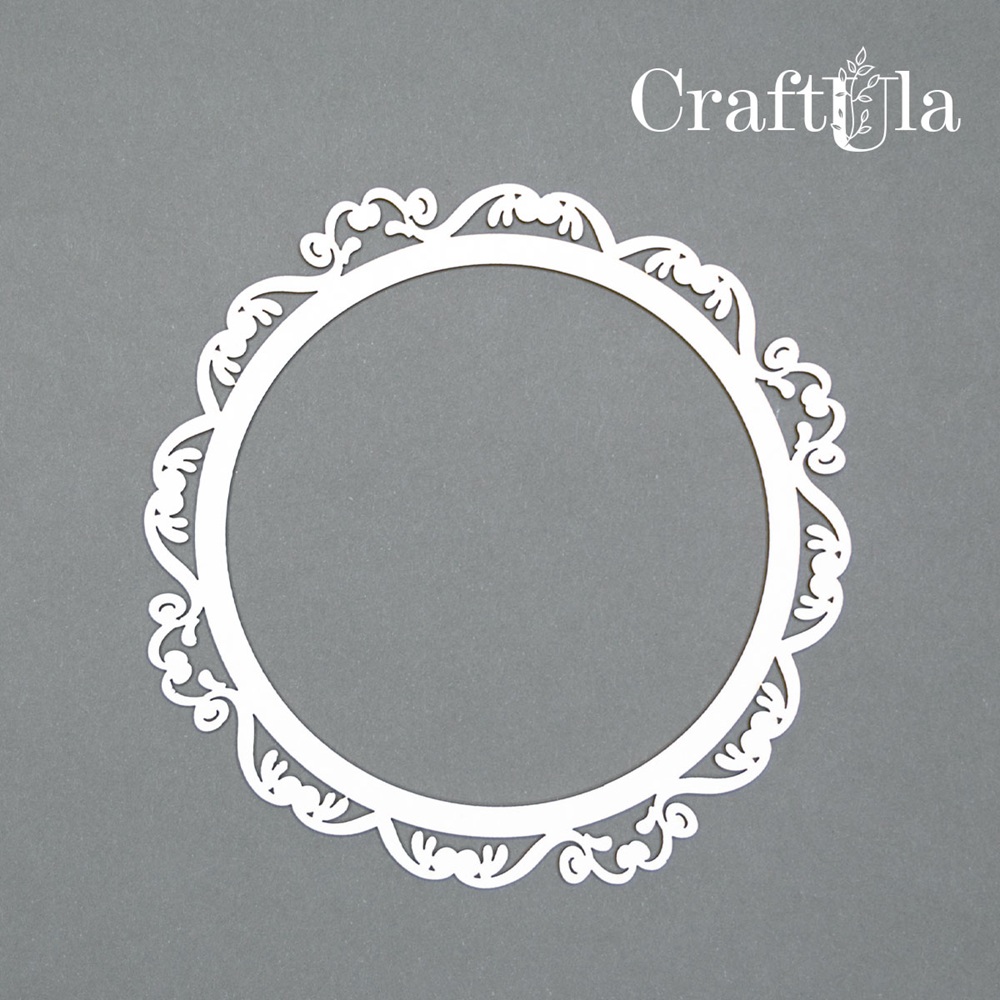 Set of Chipboard Frames 0033S (3 pcs, approx. 9x9x0,15cm)