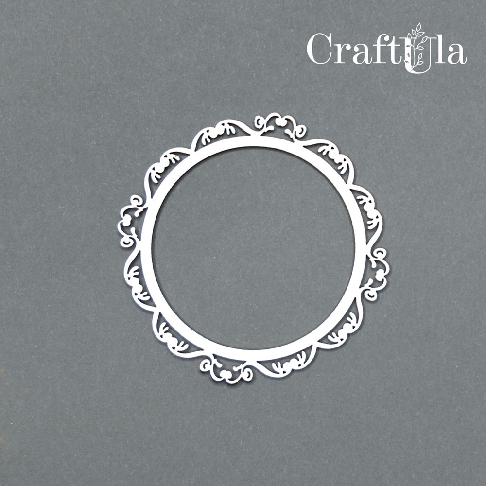 Set of Chipboard Frames 0033XS (4 pcs, dia approx. 6cm x0,15cm)