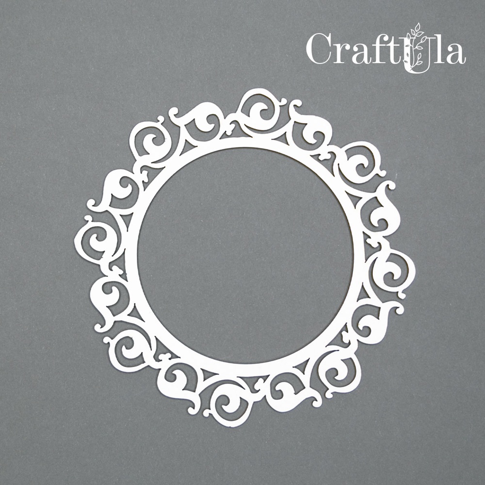 Set of Chipboard Frames 0034M (2 pcs, dia approx. 12cm x0,15cm)