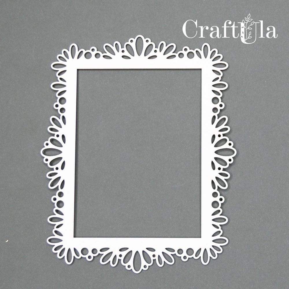 Set of Chipboard Frames 0037S (2 pcs, approx. 9x7x0,15cm)