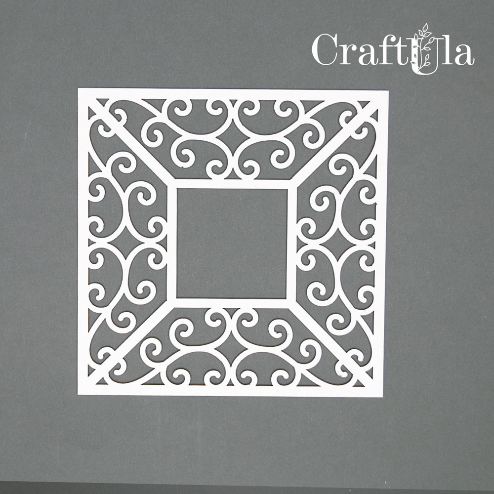 Set of Chipboard Frames 0038S (3 pcs, dia approx. 9cm x0,15cm)