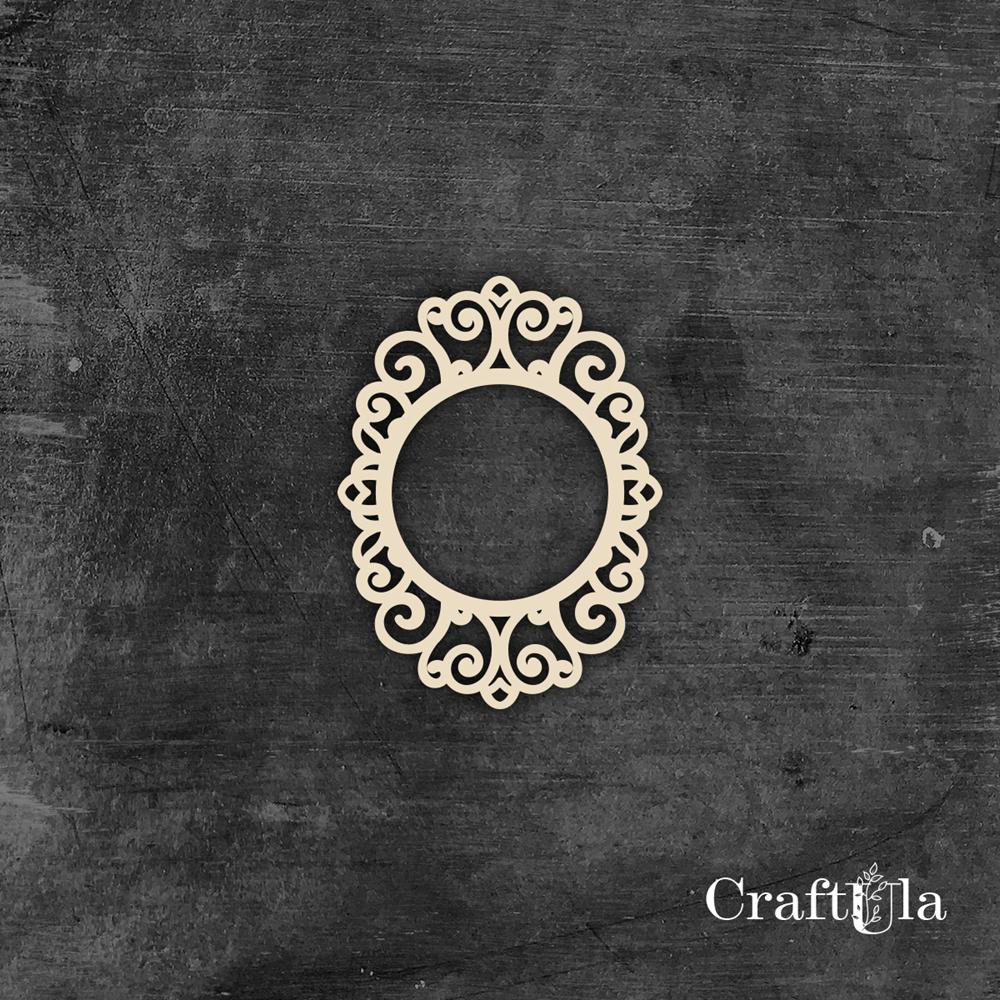 Set of Chipboard Frames 0040S (3 pcs, approx. 9x6x0,15cm)