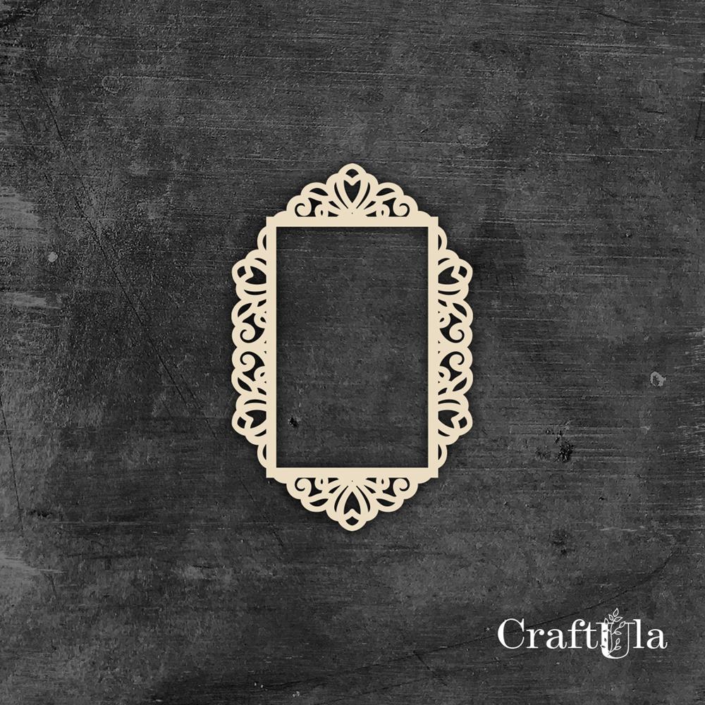 Set of Chipboard Frames 0041M (2 pcs, approx. 12x9x0,15cm)