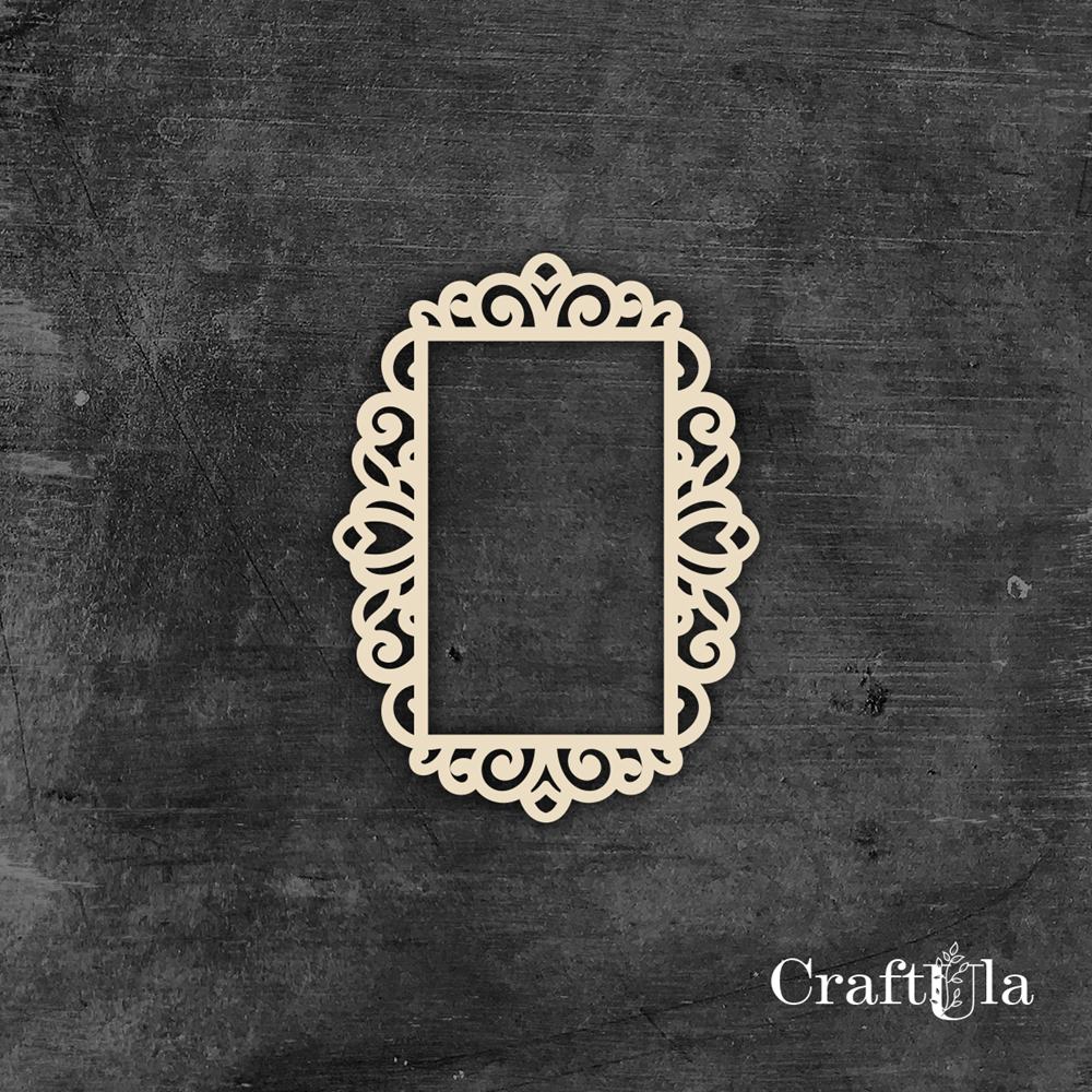Set of Chipboard Frames 0043M (2 pcs, approx. 12x9x0,15cm)