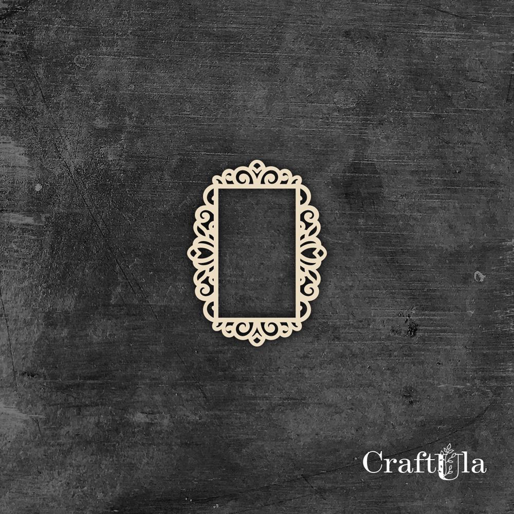 Set of Chipboard Frames 0043XS (4 pcs, approx. 6x4x0,15cm)