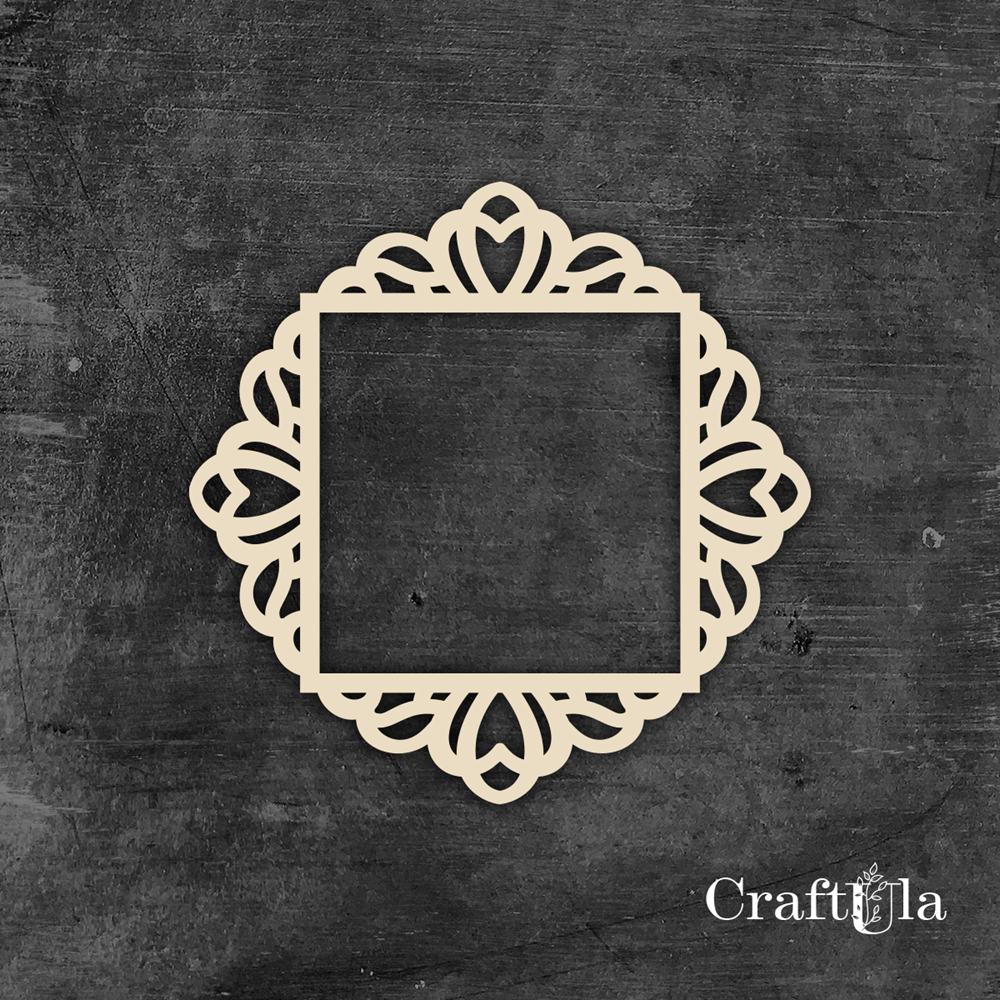 Chipboard Frame 0046L (dia approx. 14x0,15cm)
