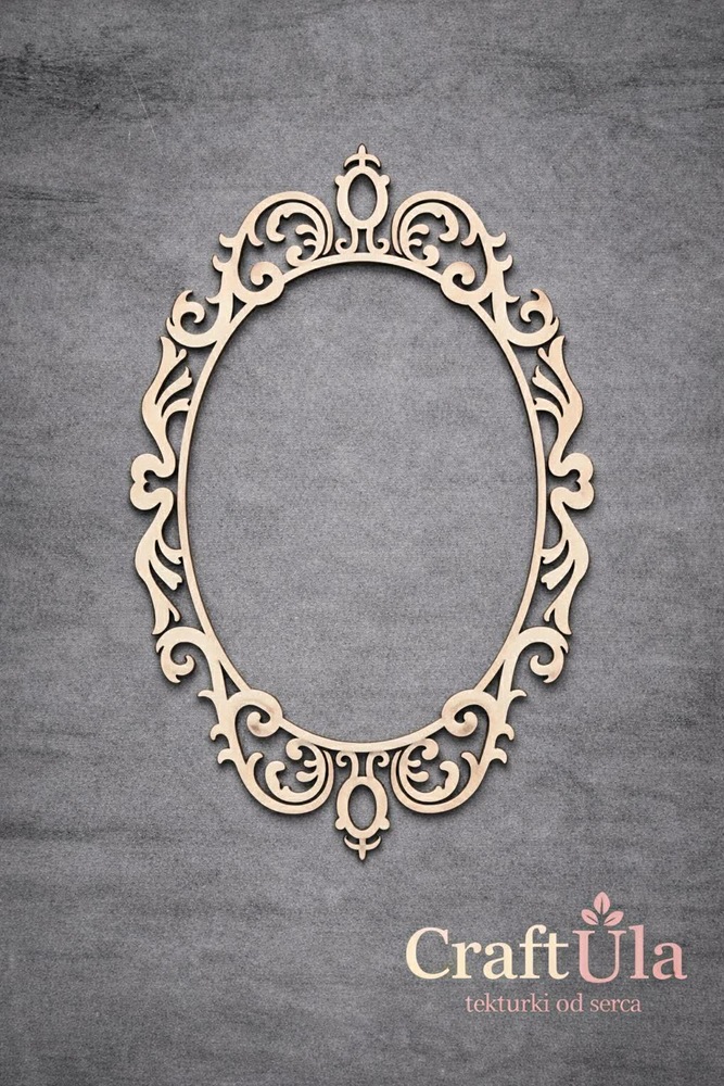 Set of Chipboard Frames 0059S (2 pcs, approx. 9x6x0,15cm)