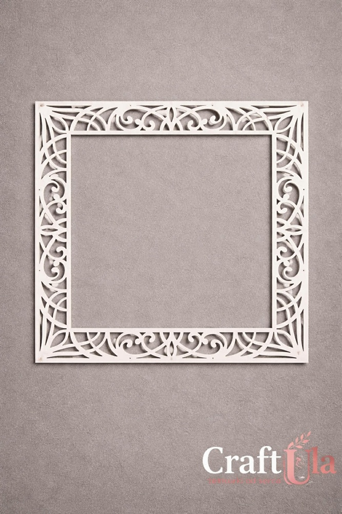 Set of Chipboard Frames 0072S (2 pcs, approx. 9x9x0,15cm)