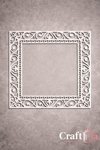 Chipboard Frame 0073L (approx. 14x14x0,15cm)