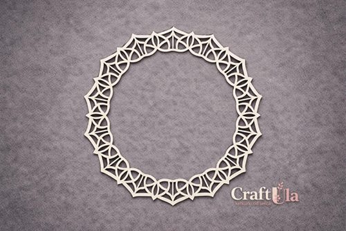 Chipboard Frame 0077L (dia approx. 14x0,15cm)