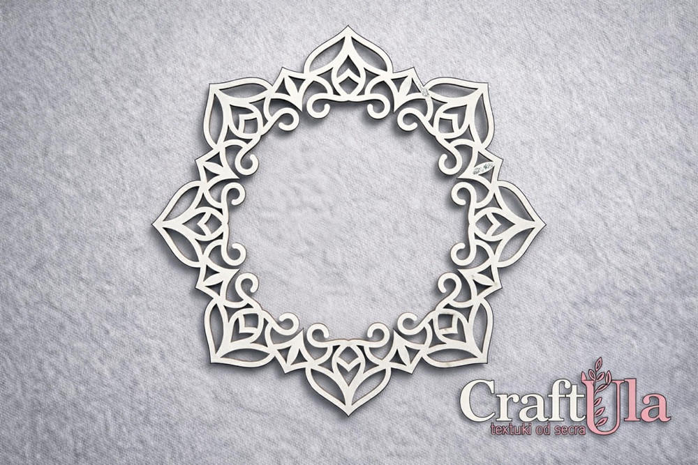 Chipboard Frame 0083L (dia approx. 14x0,15cm)