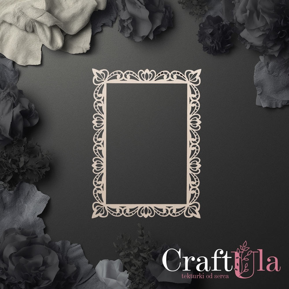 Chipboard Frame 0086L (height approx. 14 x0,15cm)