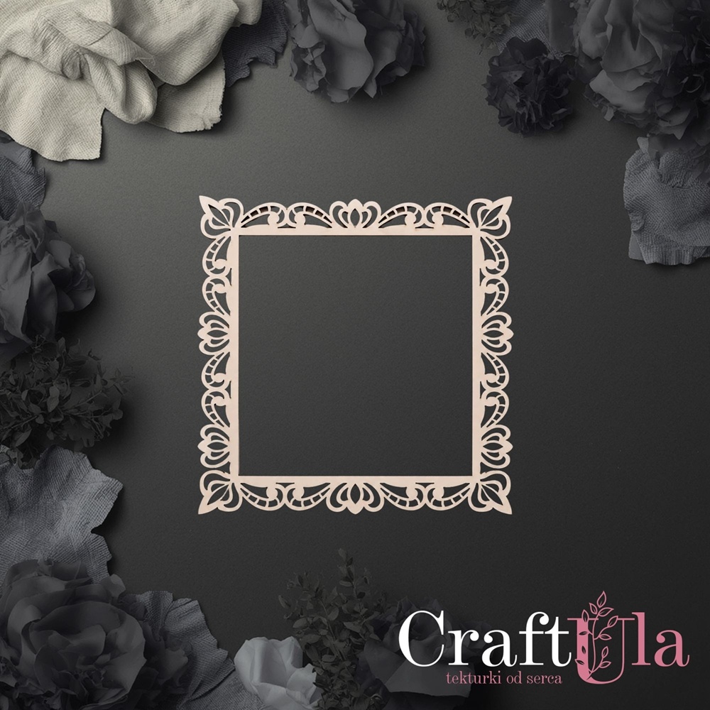 Set of Chipboard Frames 0088S (2 pcs, approx. 9x9x0,15cm)