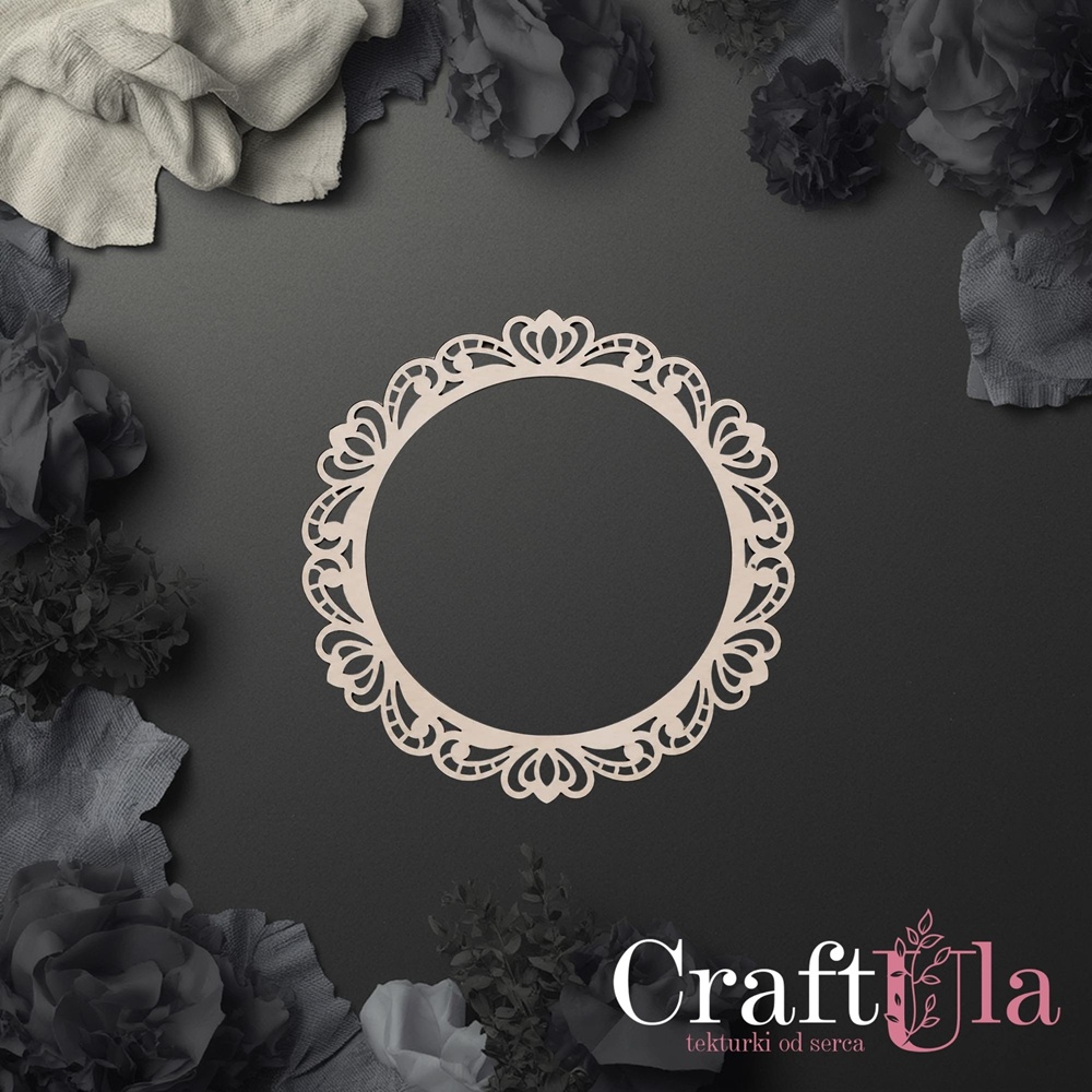 Chipboard Frame 0090L (dia approx. 14x0,15cm)