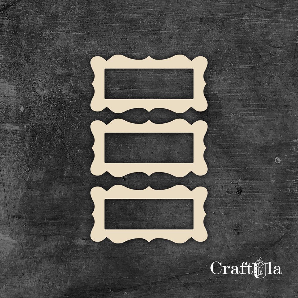 Set of Chipboard Frames 1443 (6 pcs, 4x8x0,15cm each)