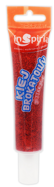 Glitter glue Red, 40ml