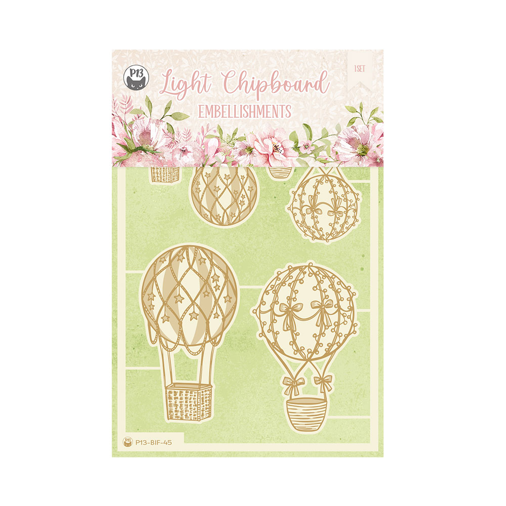 Light chipboard embellishments Believe in Fairies 02, 15x10 cm, engraved