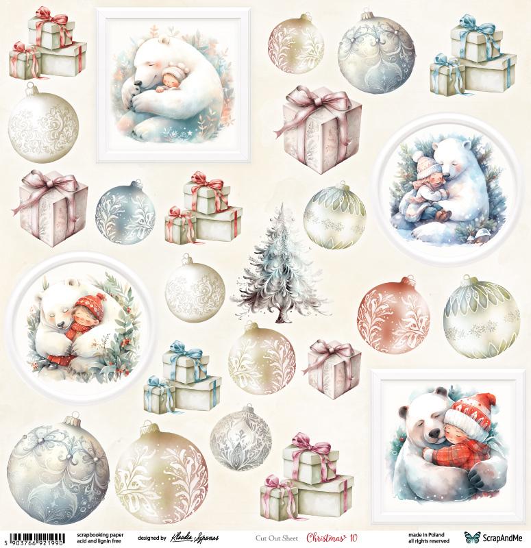 Paper 30x30 cm Christmas 10 (1 sheet)