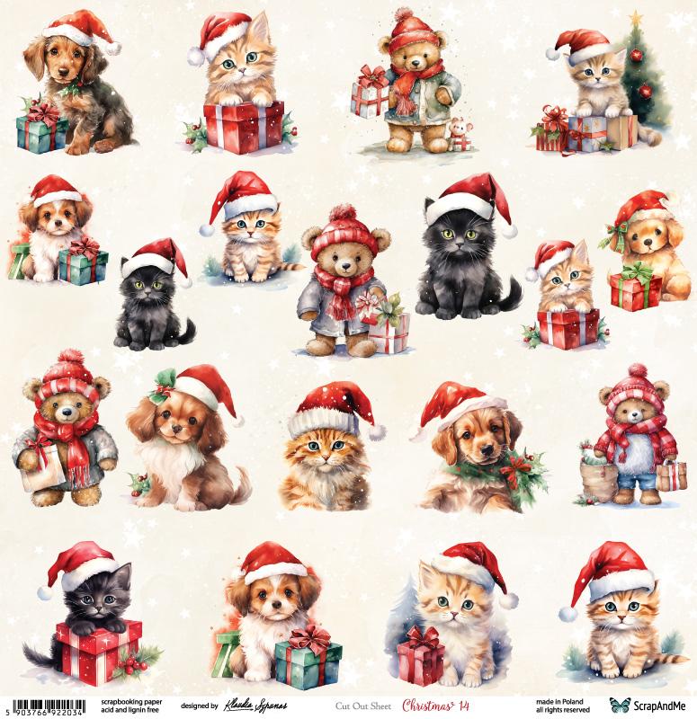 Paper 30x30 cm Christmas 14 (1 sheet)