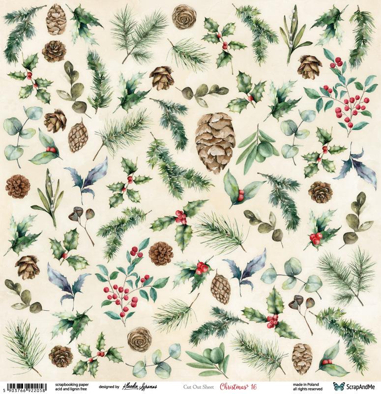 Paper 30x30 cm Christmas 16 (1 sheet)