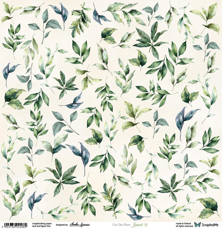 Paper 30x30 cm Leaves 11 (1 sheet)